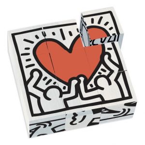 Vilac Obrázkové kostky Keith Haring - poškozený obal