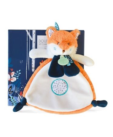 Doudou Dárková sada Tiwipi - plyšová liška muchláček 23 cm - poškozený obal