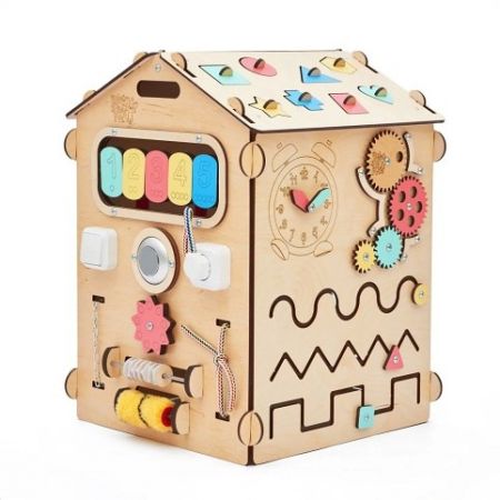 BusyKids Activity board Domeček přírodní
