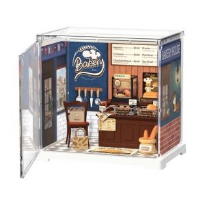 RoboTime 3D dřevěná skládačka Miniatura domečku mini Pekárna