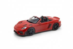 Welly Porsche 718 Spyder RS model 1:34 stříbrné bez střechy