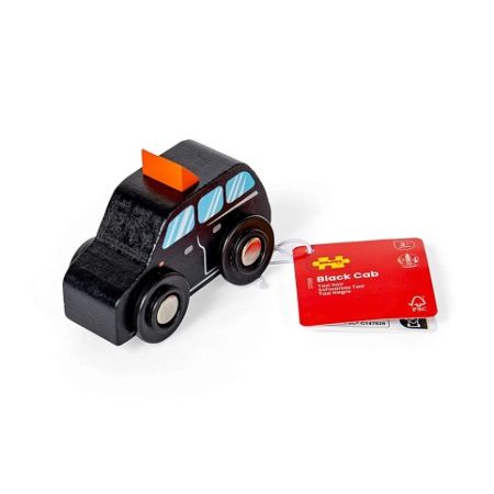 Bigjigs Toys Dřevěné londýnské taxi