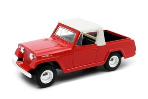 Welly 1967 Jeep Jeepster Commando Pickup model 1:34 modrý