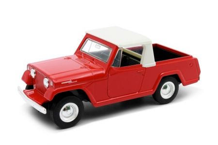 Welly 1967 Jeep Jeepster Commando Pickup model 1:34 modrý