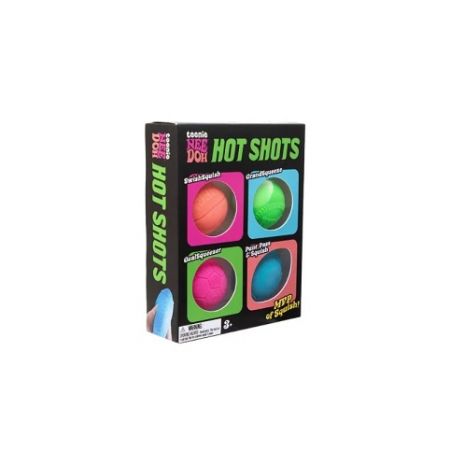 Schylling NeeDoh Barevné mačkací míčky Hot Shots 4 ks