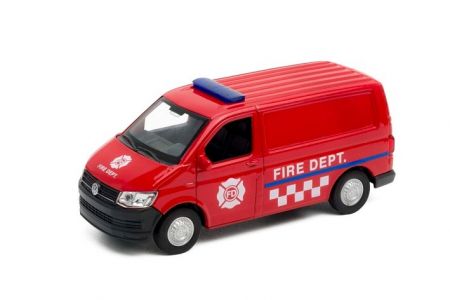 Welly Volkswagen Transporter T6 VAN 1:34 FIRE DEPT