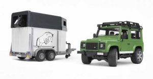 Bruder LAND ROVER s přepravníkem na koně - poškozený obal