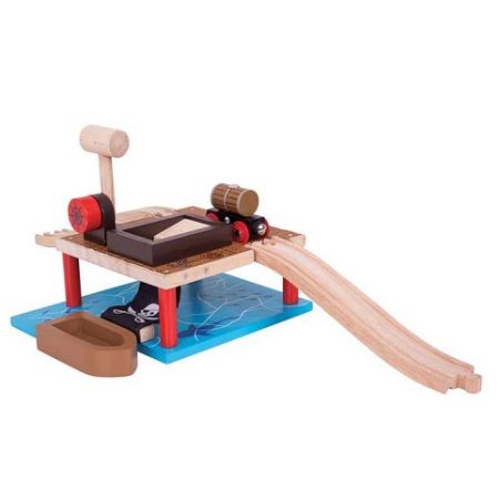 Bigjigs Rail Nakládání barelů - poškozený obal