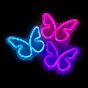 2Kids Toys LED NEON LIGHT lampička Motýli - poškozený obal