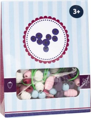 small foot Dřevěné korálky Candy 1ks fialová