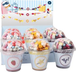 small foot Dřevěné korálky Candy 1ks žlutá