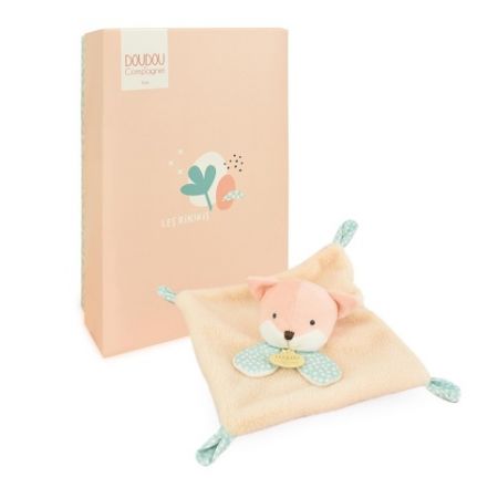 Doudou Plyšový muchláček oranžový Liška 19 cm