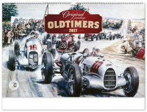 Kalendář nástěnný Oldtimers – Václav Zapadlík 2027, 64cm x 42cm, PGN-36368-L