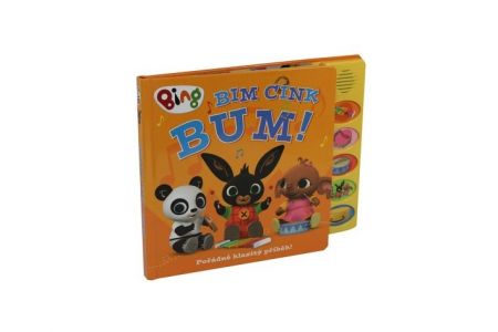 Zvuková knížka Králíček Bing - Bim Cink bum na baterie CZ verze 28x22cm