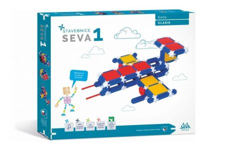 Stavebnice SEVA 1 KLASIK 222 dílků