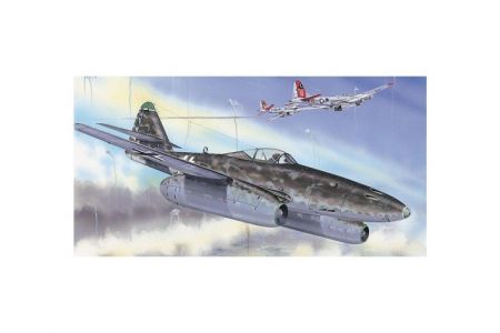 Model Messerschmitt Me 262A 1:72 14,7x17,4cm v krabici 25x14,5x4,5cm