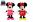 Minnie Mouse plyšová 2 barvy