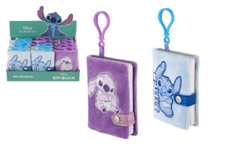 Zápisník mini plyšový přívěsek Lilo & Stitch 2 barvy
