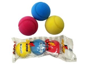 Míček soft tenis 3 ks 7cm v sáčku