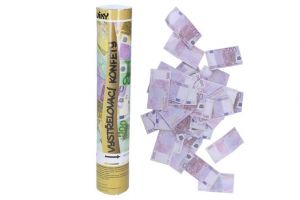 Konfety Euro vystřelovací párty v tubě 28x5cm