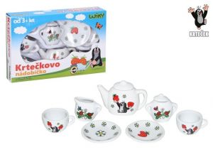 Nádobí - čajový set Krtek porcelán 9 ks v krabičce 17x12x4cm