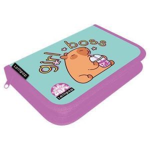 Penál "Lollipop Capybara", 2 klopy, na zip, LIZZYSULI 7210046000