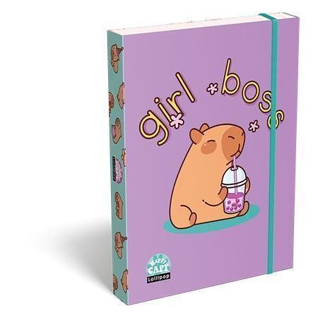 Desky s gumičkou "Lollipop Capybara", 35 mm, karton, A5, LIZZYSULI 7470217000
