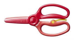 Nůžky trénovací, červená, dětské, 12 cm, FISKARS 1064067