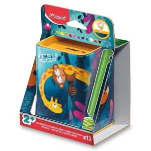 Pastelky Maped Infinity Jumbo Jungle Fever - 12 ks