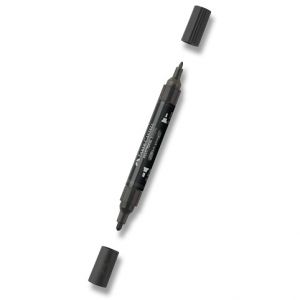 Akrylový popisovač Faber-Castell Multimark - 299, black glossy