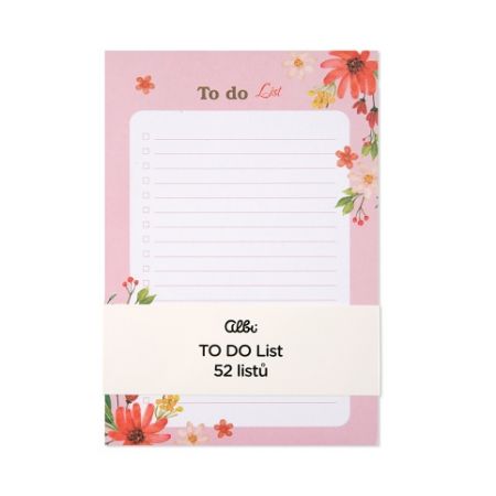 ALBI Růžový TO DO list