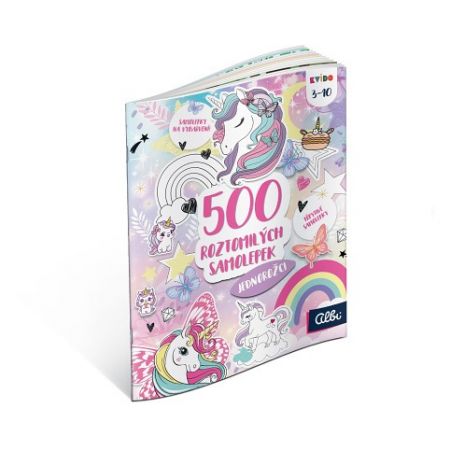 ALBI Kvído - 500 roztomilých samolepek: Jednorožci