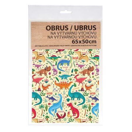 ARGUS Ubrus na výtvarnou výchovu, Dinoauři 65x50 cm 18100425