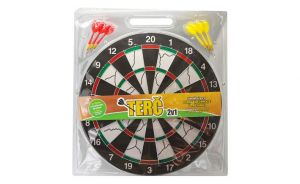 Terč 2v1 na šipky 43 cm
