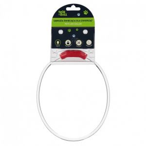 Obojek pro mazlíčky svítící LED USB 55 cm