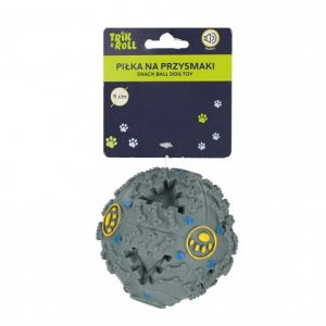 Hračka pro mazlíčky Míč na pamlsky se zvuky 9 cm