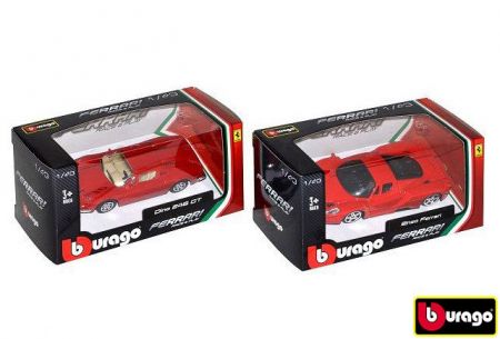 Bburago Ferrari Race & Play 1:43, různé druhy