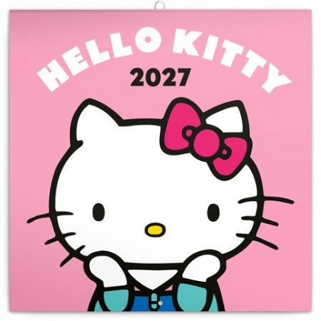 Kalendář nástěnný poznámkový Hello Kitty  2027, 30cm x 30cm, PGP-36969-V