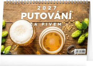 Kalendář stolní Putování za pivem 2027, 23,1cm x 14,5cm, PGS-36920