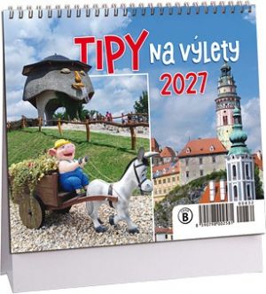 Kalendář stolní Tipy na výlety mini 2027, 17cm x 14,5cm, K832