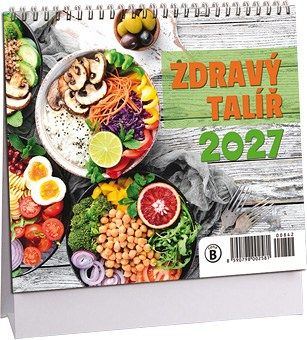 Kalendář stolní Zdravý talíř mini 2027, 17cm x 14,5cm, K842