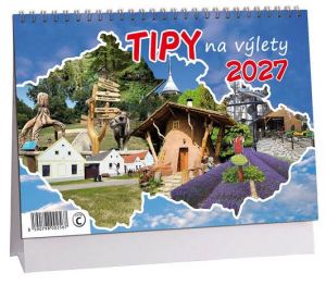 Kalendář stolní Tipy na výlety 2027, 23cm x 16cm, K853
