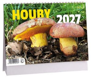 Kalendář stolní Houby 2027, 23cm x 16cm, K860