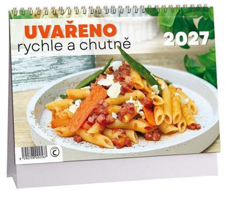 Kalendář stolní Uvařeno rychle a chutně 2027, 23cm x 16cm, K865