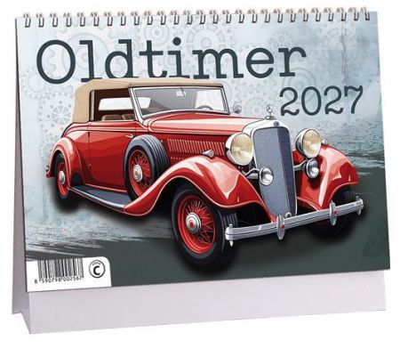 Kalendář stolní Oldtimer 2027, 23cm x 16cm, K872