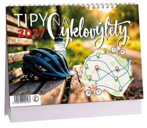 Kalendář stolní Tipy na cyklovýlety 2027, 23cm x 16cm, K875