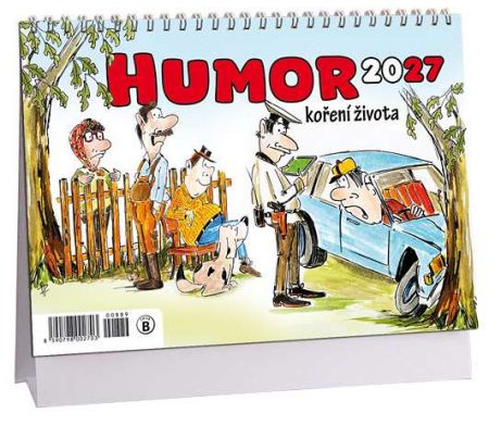 Kalendář stolní 14denní Humor, koření života 2027, 23cm x 16cm, K889