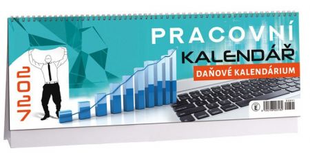 Kalendář stolní Plánovací + daňové kalendárium 2027, 34cm x 12cm, K891