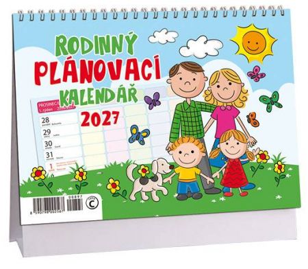 Kalendář stolní Rodinný plánovací 2027, 23cm x 16cm, K897