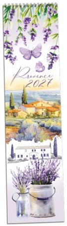 Kalendář nástěnný Provence 2027, 10,8cm x 46,5cm, KN338